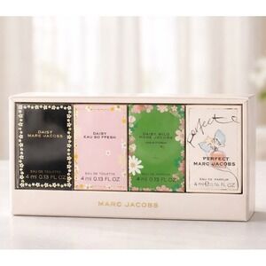 Marc Jacobs Daisy Mini Perfume Set 4pc Travel Spray EDT EDP Gift Set Sealed